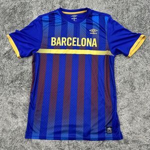 Umbro FC Barcelona Soccer Jersey Men’s Medium Blue Europe Football Striped